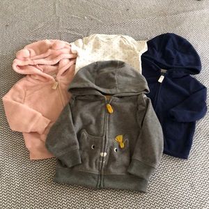 Carter’s 6 month Zip Hoodie Bundle
